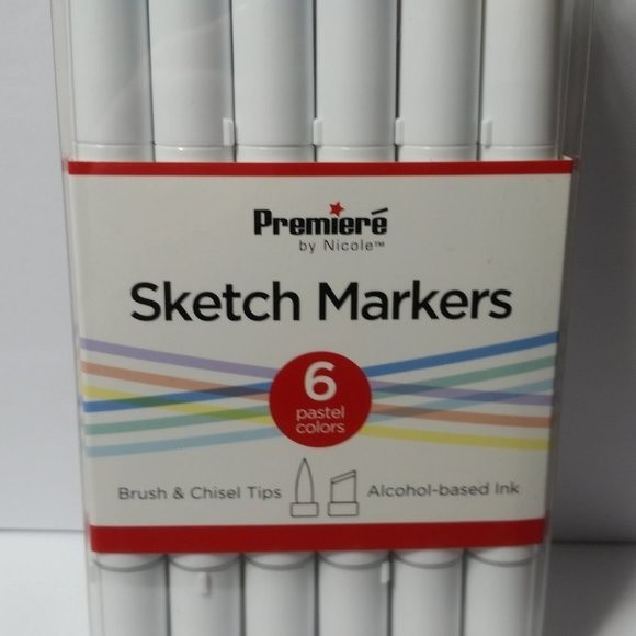 Dual Sided Sketch Markers Pastel Colors - Picture 3 of 7